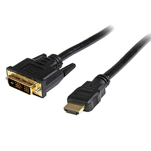StarTech.com HDMI® auf DVI-D Kabel 5m (Stecker/Stecker) - HDMI/DVI Adapterkabel mit vergoldeten Kontakten - HDMI/DVI Videokabel Schwarz von StarTech.com