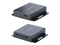 StarTech.com HDMI Ethernet Extender über CAT6/CAT5, 4K 30Hz/40 m oder 1080p/70 m, HDMI over Ethernet/IP Extender, HDMI Lan Transmitter und Receiver Kit, HDMI Verlängerung, IR, 3840 x 2160 Pixel, AV-Sender & -Empfänger, 70 m, Kabelgebunden, Schwarz, HDCP StarTech.com HDMI Ethernet Extender über CAT6/CAT5, 4K 30Hz/40 m oder 1080p/70 m, HDMI over Ethernet/IP Extender, HDMI Lan Transmitter und Receiver Kit, HDMI Verlängerung, IR, 3840 x 2160 Pixel, AV-Sender & -Empfänger, 70 m, Kabelgebunden, Schwarz, HDCP von StarTech.com