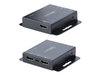 StarTech.com HDMI Ethernet Extender über CAT6/CAT5, 4K 30Hz/40 m oder 1080p/70 m, HDMI over Ethernet/IP Extender, HDMI Lan Transmitter und Receiver Kit, HDMI Verlängerung, IR, 3840 x 2160 Pixel, AV-Sender & -Empfänger, 70 m, Kabelgebunden, Schwarz, HDCP von StarTech.com