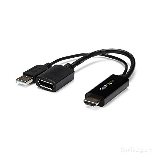 StarTech.com HDMI auf DisplayPort Adapter - HDMI auf DisplayPort Konverter mit USB Power - 4K von StarTech.com