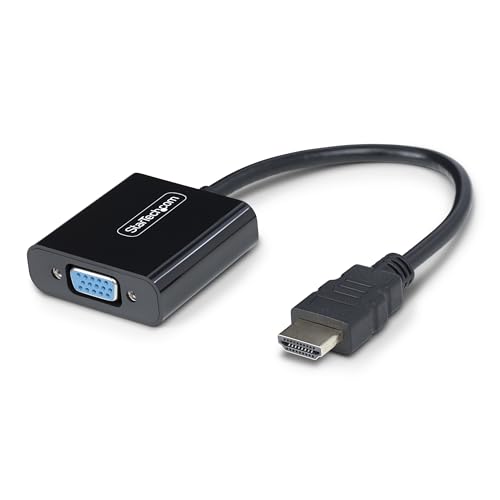 StarTech.com HDMI auf VGA Adapter/Kabel, Aktiver HDMI Adapter/Videokonverter, 1920x1080 (1080p), HDMI-Quelle zu VGA-Monitor von StarTech.com