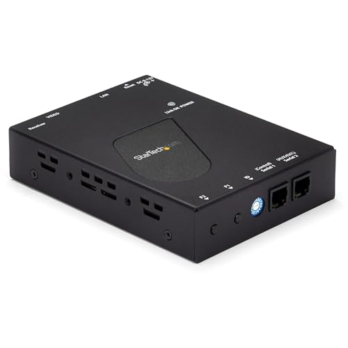 StarTech.com HDMI über Cat5/6 Ethernet LAN Empfänger für ST12MHDLAN, HDMI over IP Gigabit Netzwerk Cat 6 Extender Empfänger, 1080p von StarTech.com