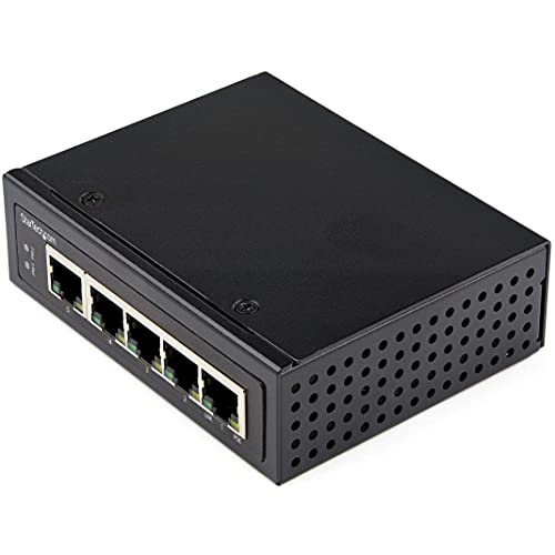 StarTech.com Industrial 5 Port Gigabit PoE Switch - 30W - Power Over Ethernet Switch - GbE PoE+ Unmanaged Switch - Rugged High Power Gigabit Network Switch IP-30/ -40°C bis 75°C (IESC1G50UP) von StarTech.com