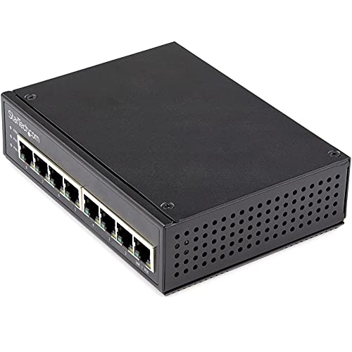 StarTech.com Industrial 8 Port Gigabit PoE Switch - 30W - Power Over Ethernet Switch - GbE PoE+ Unmanaged Switch - Rugged High Power Gigabit Network Switch IP-30/ -40°C bis 75°C (IESC1G80UP) von StarTech.com