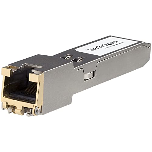 StarTech.com JL563A-ST Transceiver Modul (SFP+ Module, 100/1000/10000Base-TX HP kompatibel, Kupfer, RJ-45 Kupfer mit DDM) von StarTech.com