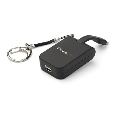 StarTech.com CDP2MDPFC USB-C auf Mini DisplayPort Adapter (4K 60Hz mDP Adapter mit Flexkabel und Anhänger) schwarz von StarTech.com