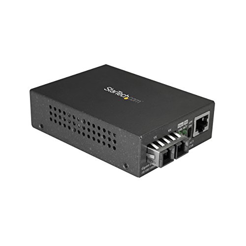 StarTech.com LWL Medienkonverter - 1000Base-SX - Multi Mode - 550m - SC Glasfaser auf Ethernet Konverter - LWL zu Kupfer Konverter von StarTech.com