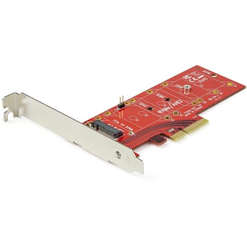 StarTech.com M2 PCIe SSD Adapter - x4 PCIe 3.0 NVMe / AHCI / NGFF / M-Key - Niedrigprofil und Vollprofil - SSD PCIe M.2 Adapter (PEX4M2E1) von StarTech.com