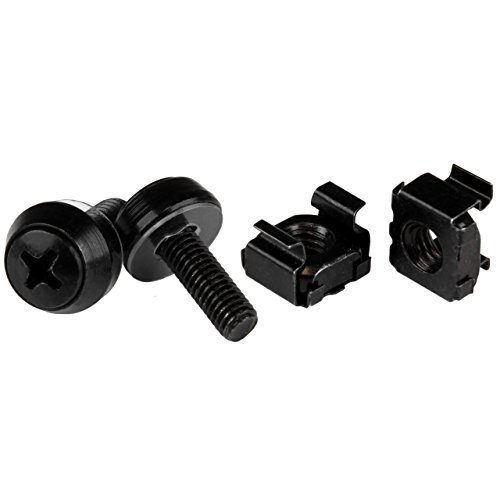 StarTech.com M5 x 12mm, Schrauben und Käfigmuttern, 100er Pack, Schwarz, M5 Montageschrauben und Kastenmuttern für Server Racks StarTech.com M5 x 12mm, Schrauben und Käfigmuttern, 100er Pack, Schwarz, M5 Montageschrauben und Kastenmuttern für Server Racks von StarTech