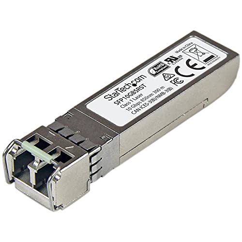 StarTech.com MSA konformes 10 Gigabit Glasfaser SFP+ Transceiver Modul - 10GBASE-SR - MM LC - 300 m von StarTech.com