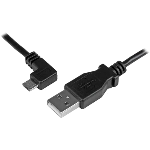 StarTech.com Micro USB Lade/Sync-Kabel, St/St, Micro USB linksgewinkelt, 1m, USB auf Micro USB Ladekabel von StarTech.com