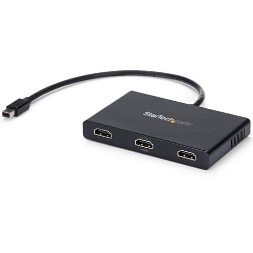 StarTech.com Mini DisplayPort 1.2 auf DisplayPort MST Hub - Triple Head mDP/ DP Multi Stream Transport - DisplayPort Verteiler (MSTMDP123HD) von StarTech.com