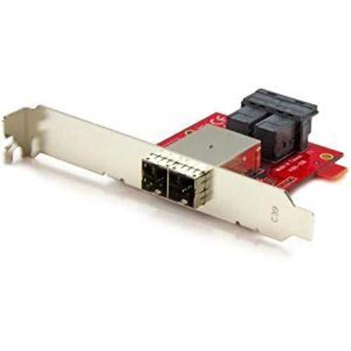 StarTech.com Mini-SAS Adapter, Dual SFF-8643 auf SFF-8644, Voll und Low-Profile Slotblech, 12Gbit/s von StarTech.com