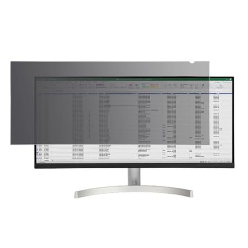 StarTech.com Monitor Privacy Screen for 34 inch Ultrawide Display - 21:9 Widescreen - Computer Screen Security Filter - Blue Light Reducing Protector - Matte/Glossy - +/-30 Degree (PRIVSCNMON34W) von StarTech.com