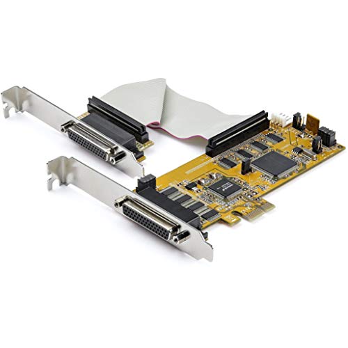 StarTech.com PCI Express Schnittstellenkarte (8 Ports, RS232, PCIe, low profile, 16550 UART, DB9 Serial Card) von StarTech.com