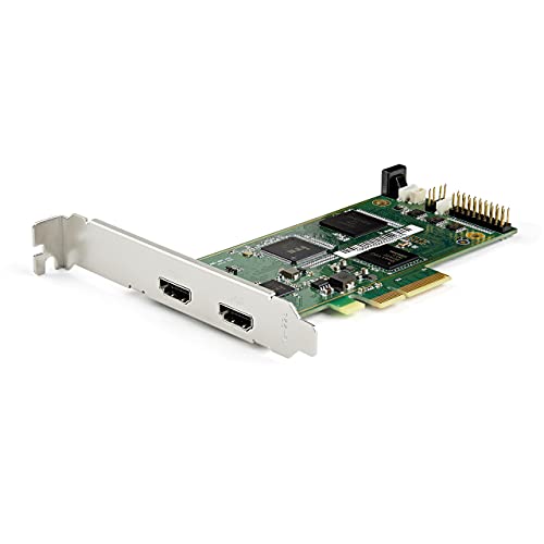 StarTech.com PCIe HDMI Capture Card - 4K 60Hz PCI Express HDMI 2.0 Schnittstellenkarte mit HDR10 - PCIe x4 Videoaufnahmegerät - Videorecorder/Adapter/Live Streaming - Unterstützt H.264 (PEXHDCAP4K) von StarTech.com