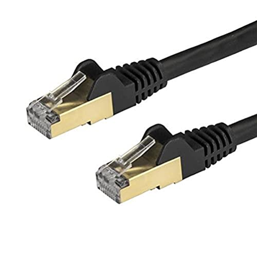StarTech.com Patchkabel CAT6a ( 1,5m, 10Gb, snagless, Ethernet Kabel, Kupfer, LAN) schwarz von StarTech.com