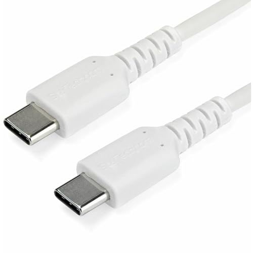 StarTech.com RUSB2CC1MW USB C Kabel (1m, hochwertiges USB 2.0 Typ-C Datenübertragungs- und Ladekabel, St/St) weiß von StarTech.com