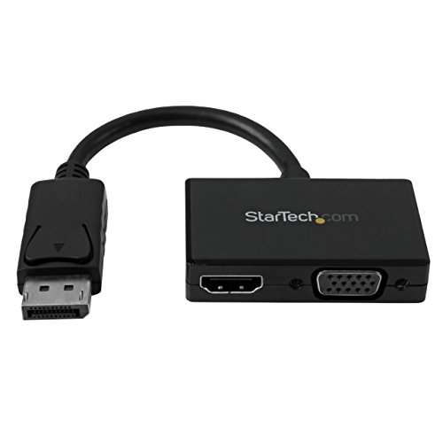 StarTech.com Reise A/V Adapter: 2-in-1 DisplayPort auf HDMI oder VGA Konverter - DP zu HDMI / VGA Adapter im kompakten Design von StarTech.com