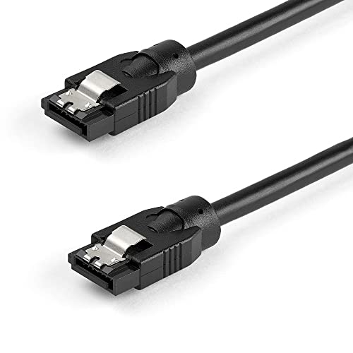 StarTech.com SATA-Datenkabel (0,6m, rund, 6 Gbit/s, mit Verriegelungsstecker, latching, SATA-Festplattenstromkabel) von StarTech.com