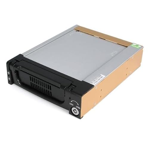 StarTech.com SATA HDD Mobile Rack Enclosure Black Aluminum 5.25in Rugged, DRW150SATBK StarTech.com SATA HDD Mobile Rack Enclosure Black Aluminum 5.25in Rugged, DRW150SATBK von StarTech.com