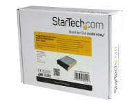 StarTech.com SATA Wechselrahmen 5,25 Zoll - Mobiles Festplatten Speicher Rack 3,5 (8,9cm), 13,3 cm (5.25 Zoll), Carrier Panel, 3.5 Zoll, SATA, Serial ATA II, Serial ATA III, Schwarz, Aluminium von StarTech.com