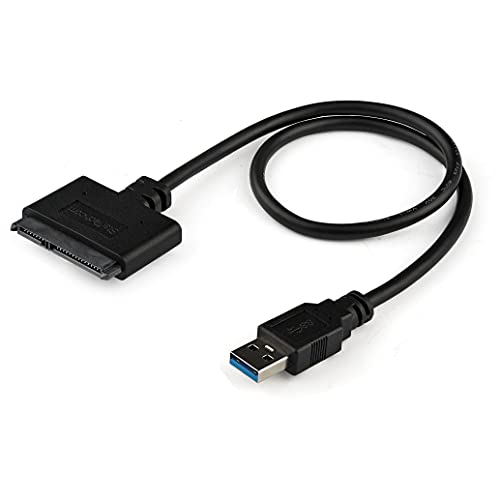 StarTech.com SATA auf USB Kabel - USB 3.0 auf 2.5" SATA III Festplatten Adapter - Externer Konverter für SSD/HDD Datenübertragung (USB3S2SAT3CB) von StarTech.com
