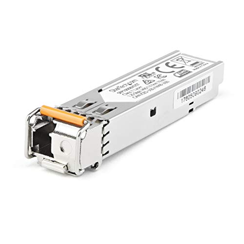 StarTech.com SFP1GBX80UES Transceiver Modul (Dell EMC SFP-1G-BX80-U kompatibles SFP Modul, 1 Gbit/s, 80km, Single Mode, Mini-GBIC) von StarTech.com