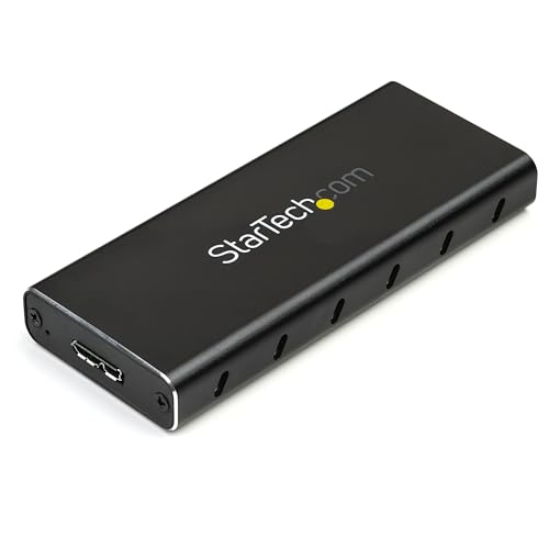 StarTech.com SSD Festplattengehäuse für M.2 Festplatten - USB 3.1 Type C - NGFF - USB C Kabel - USB 3.1 Case auf M2 Adapter von StarTech.com