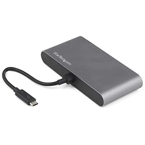 StarTech.com Thunderbolt 3 Mini Dock - Tragbare TB3-Dockingstation mit dual Monitoren und DP 4K 60 Hz - GbE von StarTech.com