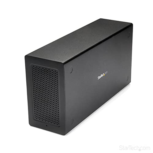 StarTech.com Thunderbolt 3 PCIe Erweiterungsgehäuse, Externes Gehäuse mit einem PCI Express Slot, PCIe Box für Laptops/Desktops/All-In-Ones, 5K/4K Ausgang über TB3/DP Ports, TAA konform (TB31PCIEX16) StarTech.com Thunderbolt 3 PCIe Erweiterungsgehäuse, Externes Gehäuse mit einem PCI Express Slot, PCIe Box für Laptops/Desktops/All-In-Ones, 5K/4K Ausgang über TB3/DP Ports, TAA konform (TB31PCIEX16) von StarTech.com