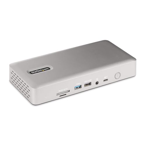 StarTech.com Thunderbolt 4 Dockingstation, Multi Monitor Dock für 4 Monitore, 2X HDMI/2x DP, 2.5 GbE, 98W PD, USB4/USBC/TB3, Thunderbolt 4 Dock (TB4USB4DOCK) StarTech.com Thunderbolt 4 Dockingstation, Multi Monitor Dock für 4 Monitore, 2X HDMI/2x DP, 2.5 GbE, 98W PD, USB4/USBC/TB3, Thunderbolt 4 Dock (TB4USB4DOCK) von StarTech.com