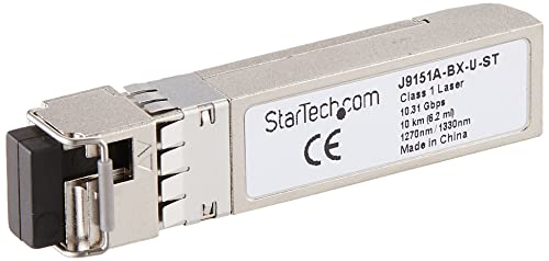 StarTech.com Transceiver Modul (HP J9151A-BX-U kompatibles SFP+ Transceiver Modul, 10 Gbit/s, 10km, Single Mode, Mini-GBIC) von StarTech.com