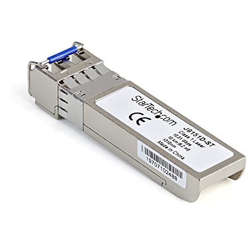 StarTech.com Transceiver Modul (SFP+ Module, 10GBase-LR HP kompatibel, Glasfaser, 1310 nm, LC Single Mode mit DDM) von StarTech.com