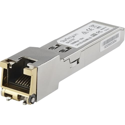 StarTech.com Transceiver Modul (SFP Module, 1000Base-T Juniper kompatibel, RJ-45 Kupfer mit DDM) von StarTech.com