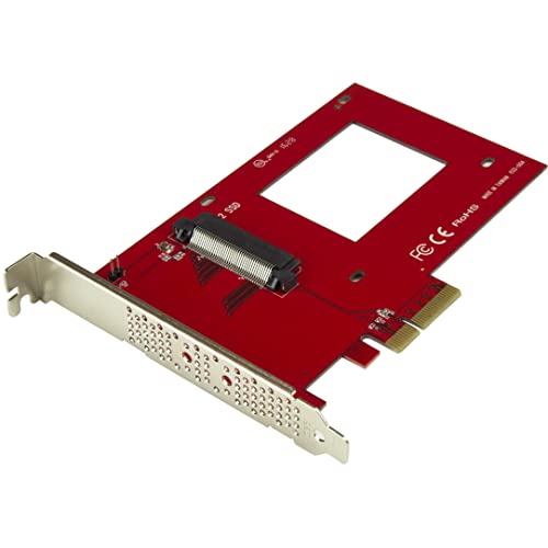 StarTech.com U.2 auf PCIe Adapter für 2,5" U.2 NVMe SSD - SFF 8639 - 4x PCI Express 3.0 - NVMe PCIe Adapter - U.2 PCIe Karte (PEX4SFF8639) von StarTech.com