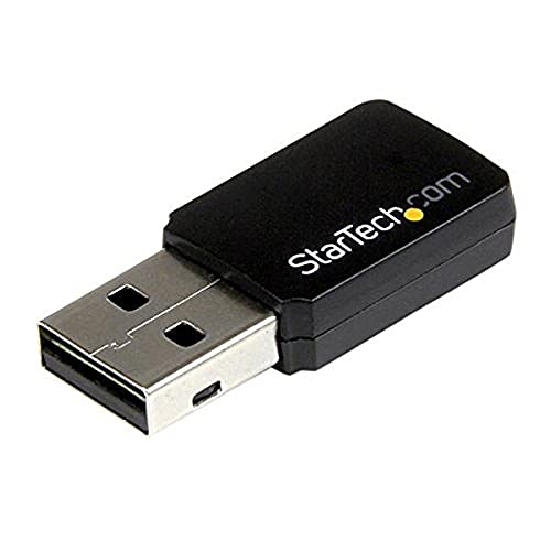 StarTech.com USB 2.0 AC600 Mini Dual Band Wireless-AC Wlan Adapter - 1T1R 802.11ac WiFi Netzwerkadapter - 2,4 GHz / 5 GHz Mini Stick von StarTech.com