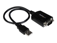 StarTech.com USB 2.0 auf Seriell Adapter - USB zu RS232 / DB9 Konverter (COM) 0,3m, Schwarz, CE, FCC, Mac OS X 13.0 Ventura, 70 g, 1 Stück(e), 145 mm von StarTech.com