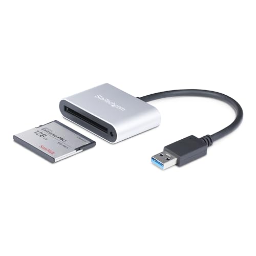 StarTech.com USB 3.0 Kartenlesegerät für CFast 2.0 Karten - USB betrieben - UASP - CF Kartenleser - Mobiler CFast 2.0 Leser / Schreiber von StarTech.com