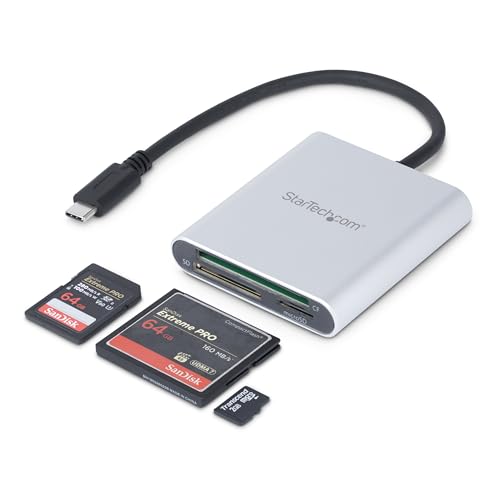 StarTech.com USB 3.0 Kartenleser mit USB-C - SD, MicroSD, CompactFlash Speicherkartenleser mit USB-C Kabel von StarTech.com