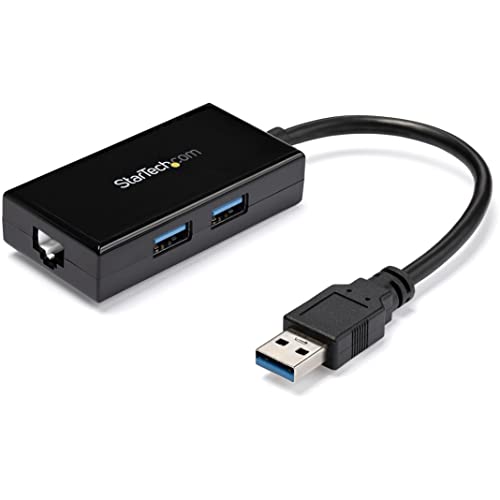 StarTech.com USB 3.0 auf Gigabit Netzwerk Adapter mit 2 Port USB Hub - Native Treiber-Unterstützung (Windows, Mac und Chrome OS) von StarTech.com