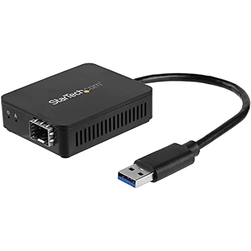 StarTech.com USB 3.0 auf LWL Konverter - Offener SFP - USB 3.0 Gigabit Ethernet Netzwerk Adapter - 1000BASE-SX/LX - Windows / Mac / Linux von StarTech