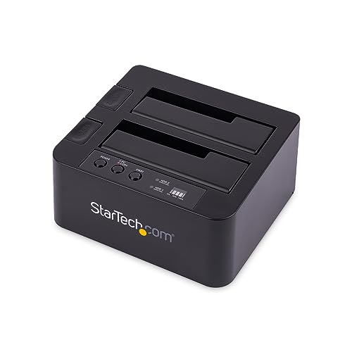 StarTech.com USB 3.1 (10Gbit/s) Festplatten Duplikator Dock für 2,5" & 3,5" SATA SSD Festplatten + 4Kn - USB/ USB-C [Thunderbolt 3 kompatibel] Kloner (SDOCK2U313R) von StarTech.com