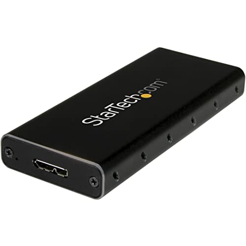 StarTech.com USB 3.1 (10Gbit/s) mSATA Festplattengehäuse - Aluminium - Externes Gehäuse für mSATA und mSATA Mini von StarTech.com