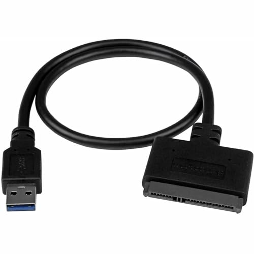 StarTech.com USB 3.1 auf 2,5" (6,4cm) SATA III Adapter Kabel mit UASP - USB 3.1 zu SATA SSD/HDD Konverter / Adapterkabel (USB312SAT3CB) von StarTech.com