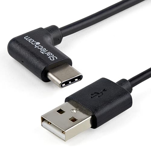 StarTech.com USB-A auf USB-C Kabel, rechts gewinkelt, St/St, 1m, USB 2.0 Kabel, USB Typ-C, USB A zu USB-C Kabel von StarTech.com