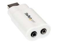 StarTech.com USB Audio Adapter - Externe USB Soundkarte - Weiß, USB von StarTech.com