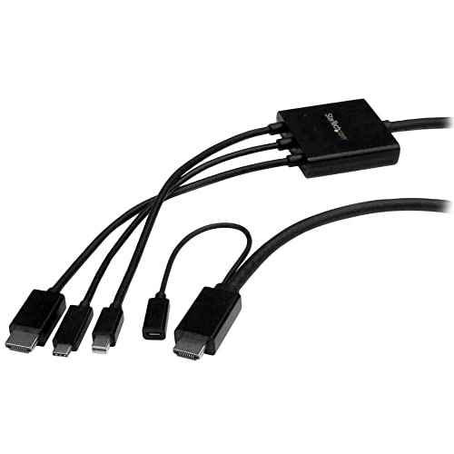 StarTech.com USB-C, HDMI oder Mini DisplayPort auf HDMI Konverterkabel - 2m - USB Typ-C HDMI oder Mini DP zu HDMI Adapter von StarTech.com