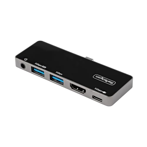 StarTech.com USB-C Digital AV-Multiport-Adapter - USB-C auf 4K 60Hz HDMI 2.0, USB-C Power Delivery 100W Pass-Through, 3-Port USB 3.0 Hub - USB-C Mini Dock - Portable USB Typ-C Travel Dock (DKT30ICHPD) von StarTech.com