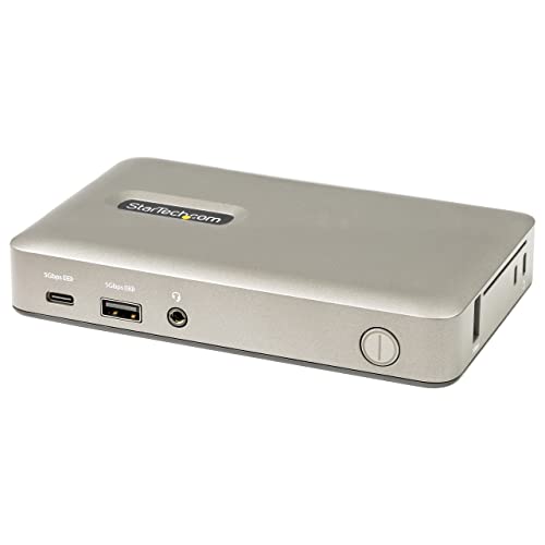StarTech.com USB C Docking Station - USB C auf DisplayPort 4K 30Hz oder VGA - 65W Power Delivery - 4 Ports USB 3.1, GbE, Audio - USB C/Thunderbolt Laptop Multiport Adapter/Replikator (DKM30CHDPDUE) von StarTech.com
